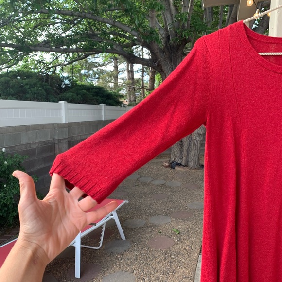 J. Jill red dress 30% wool size S - Picture 4 of 14